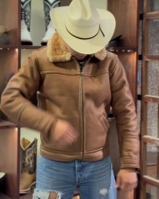 Men's premium cashmere cowboy jacket