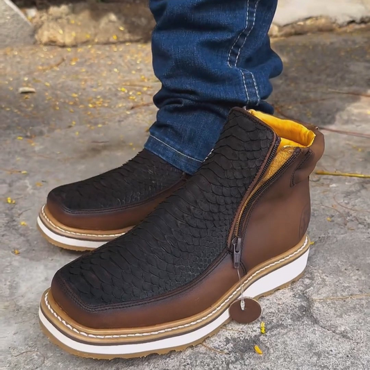 Italian Vintage Python Cowboy Boots