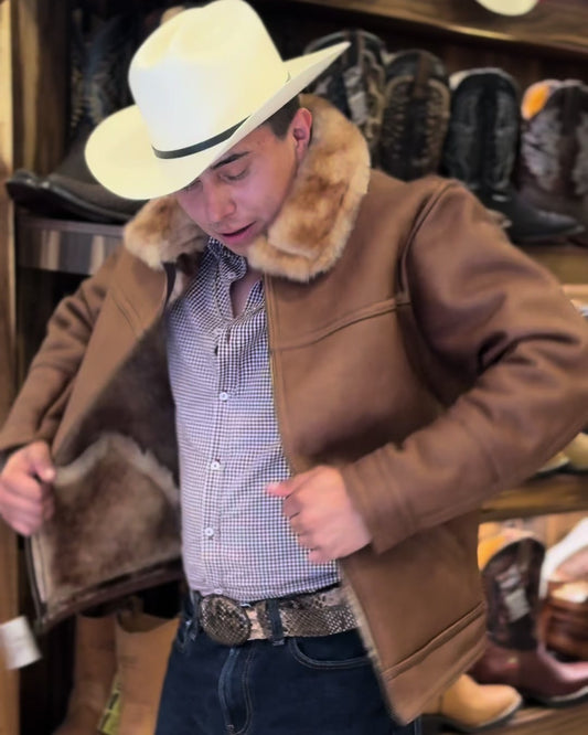Men's premium cashmere cowboy jacket